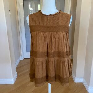 Old Navy Women's Rust Sleeveless Blouse